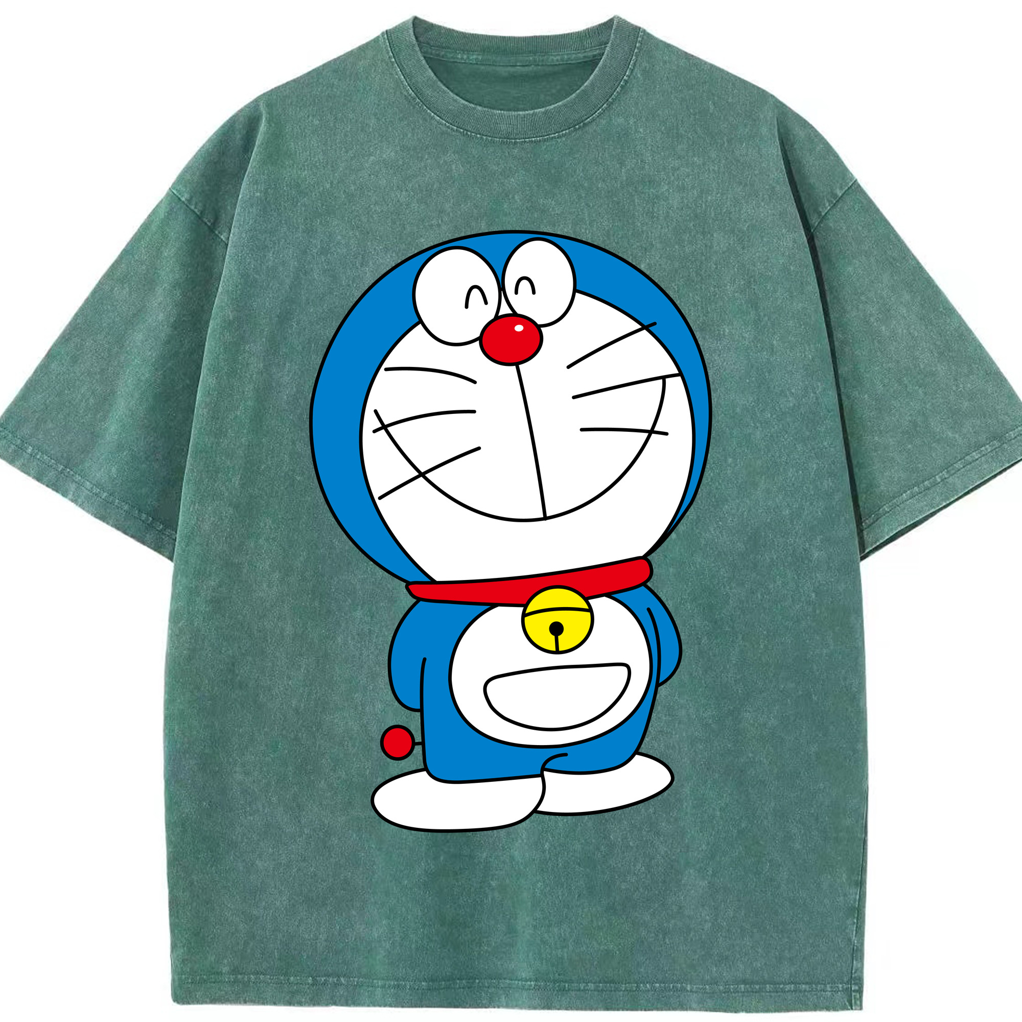（画像用） ドラえもん Doraemon 綿100% ヴィンテージ風 半袖Tシャツ（フロントプリント）